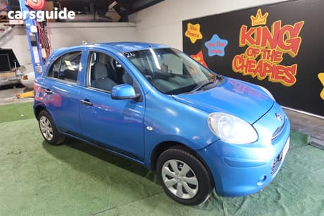 Blue 2011 Nissan Micra Hatchback St