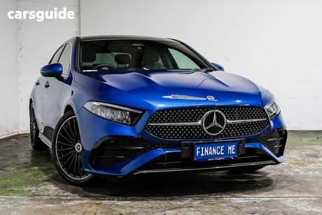 Blue 2024 Mercedes-Benz A200 Sedan