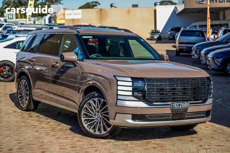 Brown 2025 Hyundai Palisade Wagon Calligraphy (8 Seat) Hev