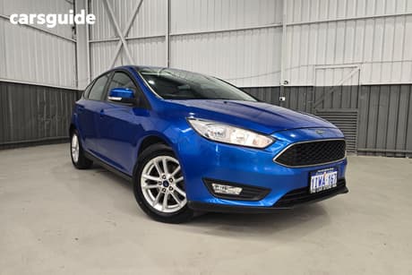 Blue 2018 Ford Focus Hatchback Trend