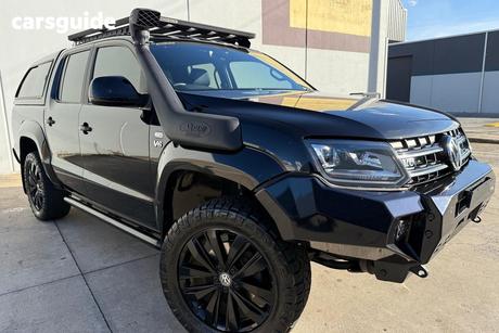 Black 2020 Volkswagen Amarok Dual Cab Utility Tdi580 Highline 4Motion