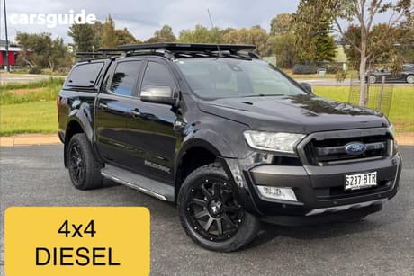Black 2017 Ford Ranger Dual Cab Pick-up Wildtrak 3.2 (4X4)