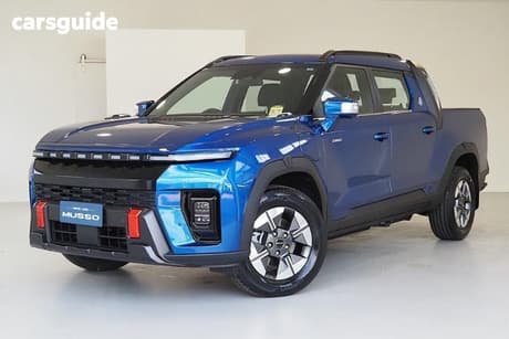 Blue 2026 KGM Musso Ute Tray EV AWD 4X4