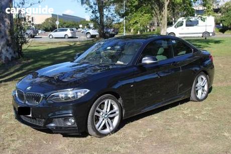Black 2015 BMW 220I Coupe M Sport