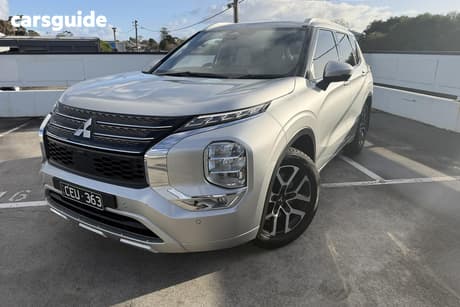 Silver 2022 Mitsubishi Outlander Wagon Exceed Tourer 7 Seat (Awd)