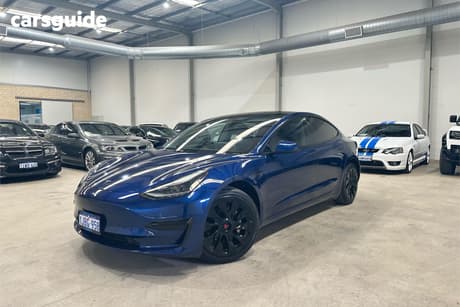 Blue 2021 Tesla Model 3 Sedan STANDARD RANGE PLUS