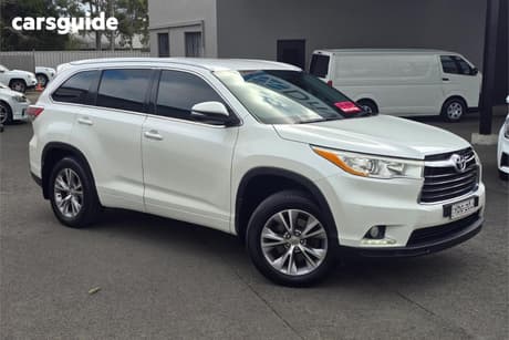 White 2015 Toyota Kluger Wagon Gxl (4X4)