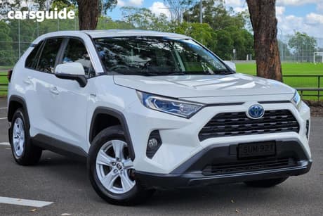 White 2021 Toyota RAV4 Wagon Gx (2Wd) Hybrid