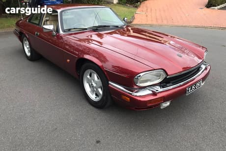 Burgundy 1993 Jaguar XJS Coupe V12