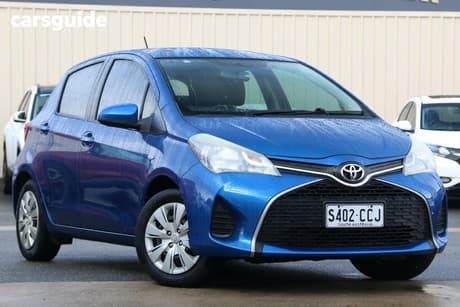 Blue 2015 Toyota Yaris Hatchback Ascent