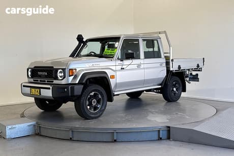 Silver 2024 Toyota Landcruiser Double Cab Chassis Lc79 Gxl