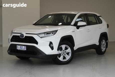 White 2019 Toyota RAV4 Wagon Gx Awd Hybrid