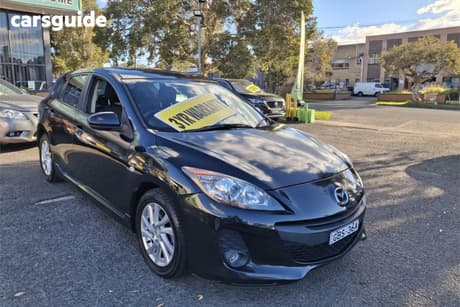 Black 2012 Mazda 3 Hatchback Maxx Sport