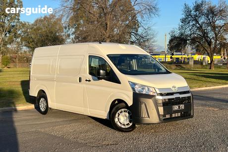 White 2026 Toyota HiAce Van Lwb Barn Door