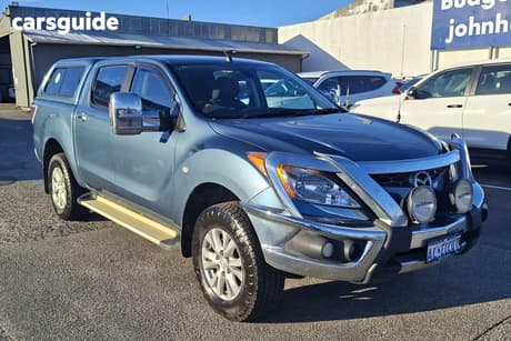 Blue 2015 Mazda BT-50 Dual Cab Utility Gt (4X4)