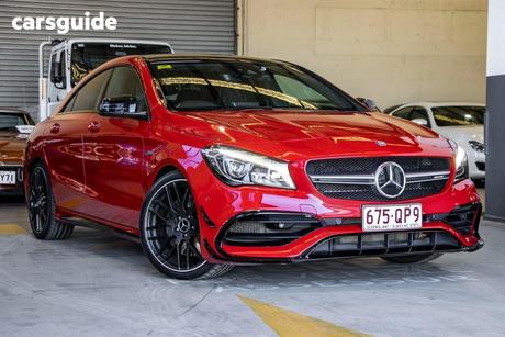 Red 2017 Mercedes-Benz CLA45 Coupe Matic (Fuel Efficient)