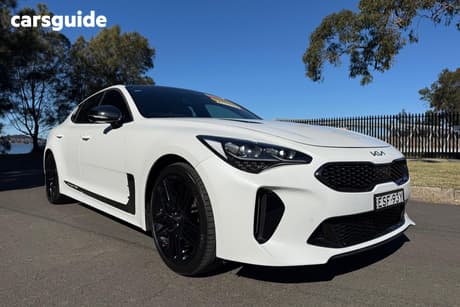 White 2021 Kia Stinger Sedan Gt (Black Leather)