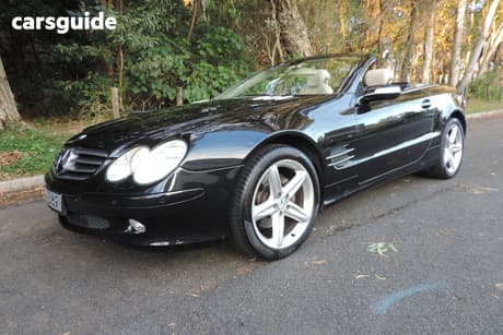 Black 2004 Mercedes-Benz SL350 Convertible
