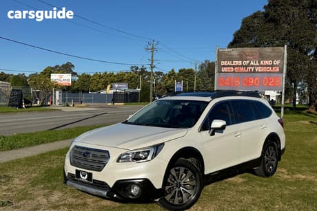 White 2015 Subaru Outback Wagon 2.5I Premium