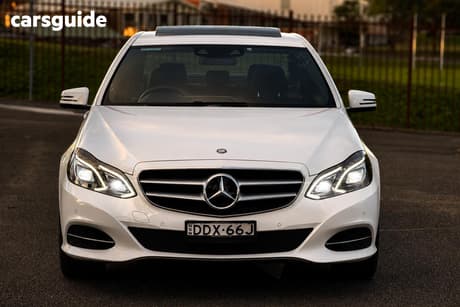 White 2015 Mercedes-Benz E300 Sedan Bluetec Hybrid