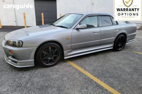 Silver 1998 Nissan Skyline Sedan GT-T R34