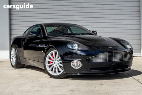 Black 2004 Aston Martin Vanquish Coupe R
