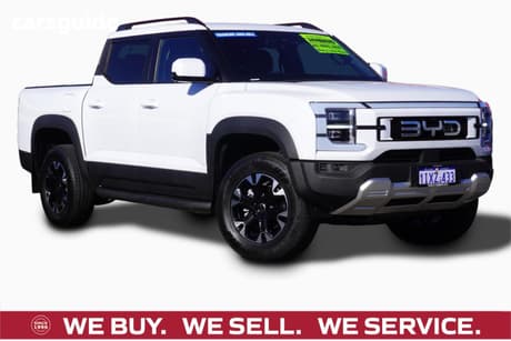 White 2026 BYD Shark 6 Dual Cab Utility Premium