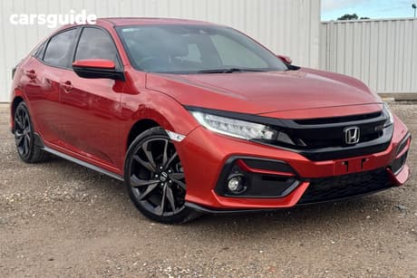 Orange 2020 Honda Civic Hatchback Rs