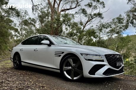 White 2024 Genesis G80 Sedan 3.5T Awd Lux