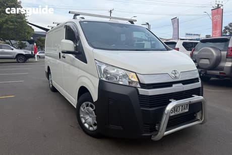 White 2024 Toyota HiAce Van Lwb