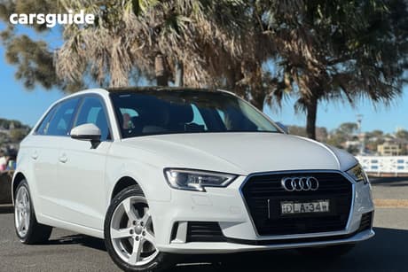 White 2016 Audi A3 Hatch 2.0 TFSI SPORTBACK 8V MY17