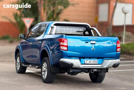 Blue 2015 Mitsubishi Triton Dual Cab Utility Gls (4X4)