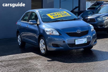 Blue 2009 Toyota Yaris Sedan Yrs