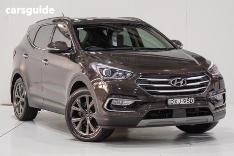 Brown 2017 Hyundai Santa FE Wagon Active X