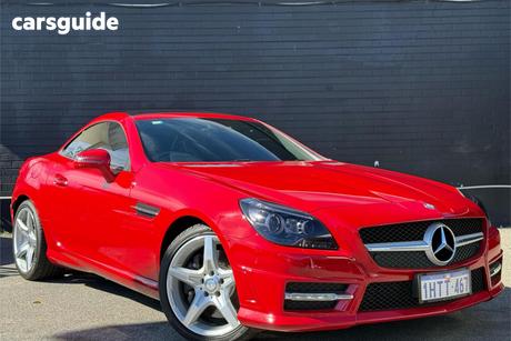 Red 2014 Mercedes-Benz SLK250 Convertible 250