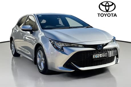 Silver 2020 Toyota Corolla Hatchback Ascent Sport (Hybrid)
