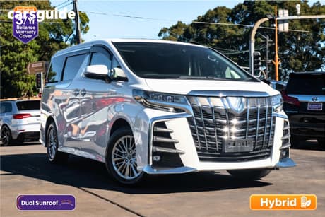 White 2019 Toyota Alphard SUV SR C (HYBRID)