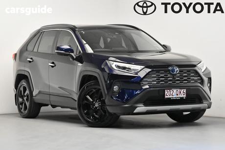 Blue 2019 Toyota RAV4 Wagon Cruiser Awd Hybrid