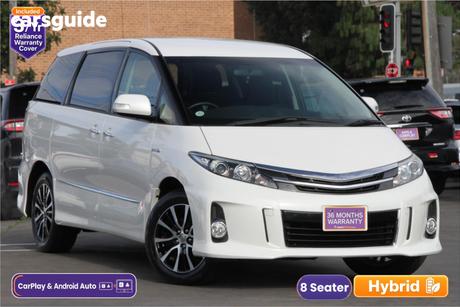 White 2016 Toyota Estima SUV AERAS (HYBRID)