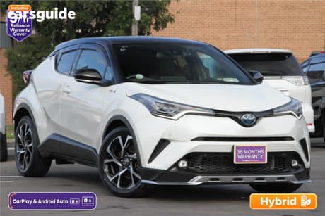 White 2018 Toyota C-HR SUV G TWO TONE (HYBRID)
