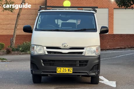 White 2013 Toyota HiAce Van Lwb