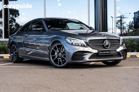 Grey 2021 Mercedes-Benz C200 Coupe
