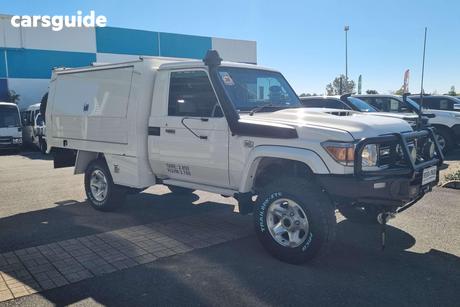 White 2022 Toyota Landcruiser Cab Chassis Gxl