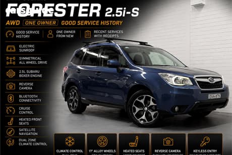 Blue 2013 Subaru Forester Wagon 2.5I-S