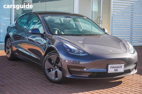 Grey 2023 Tesla Model 3 Sedan Rear-Wheel Drive