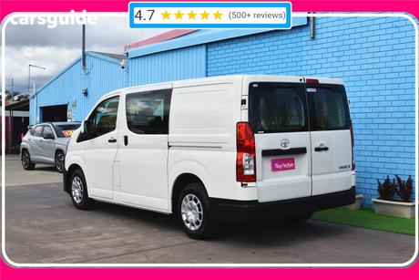 White 2023 Toyota HiAce Van Lwb (4 Door) Barn Door