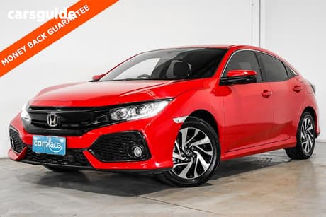 Red 2018 Honda Civic Hatchback Vti-S