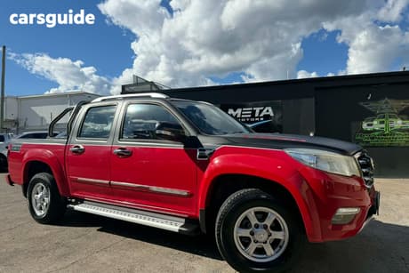 Red 2019 Great Wall Steed Cab Chassis (4X4)