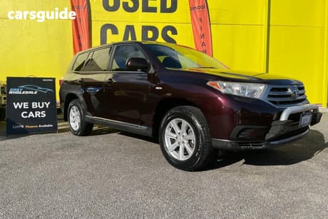 Red 2012 Toyota Kluger Wagon Altitude (4X4) 7 Seat