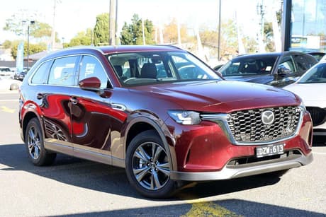 Red 2025 Mazda CX-80 Wagon D50E Touring